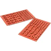Silikomart Sf 174 Choco 123 Moule en silicone, Moule à gâteau, Marron