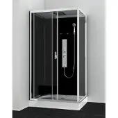 Allibert Cabine de douche Gipsy Modèle d'angle rectangulaire 120 x 80 x 225 cm