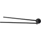 Haceka Porte-serviettes Kosmos - 42 cm - double - pivotant - noir mat