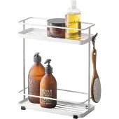 Yamazaki - Etagère salle de bain en métal 2 niveaux