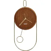 Beliani Sierre 20 Cm Dark Brown Lumarko Wall Clock !