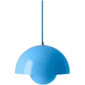 &tradition Suspension &Tradition, Flowerpot VP1, dimmable, Bleu, Salon / séjour, Métal, Design