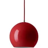 &tradition Suspension &Tradition, Topan VP6, dimmable, Rouge, Salon / séjour, Métal, Design