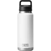 Yeti Rambler Bottle 36oz Chug Cap, White, bouteille isotherme avec bouchon large, 1L