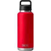Yeti Rambler Bottle 46oz Chug Cap, Rescue Red, gourde thermos avec bouchon chug, 1.36L