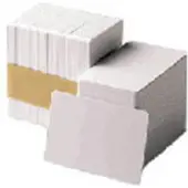 Zebra Carte plastique , HiCo, 500 pièces Carte plastique avec piste magnétique, HiCo, 0,76mm, épaisseur : 30mil, unité d'emballage : 500 pièces, couleur : blanc (104523-113)