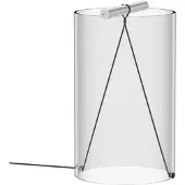 Flos Lampe de Table , To-Tie T2, dimmable, Transparent, Salon / séjour, Verre, Design