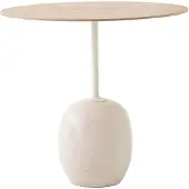 &tradition Lato LN9 Table d'appoint Lacquered Oak & Crema Diva Marble