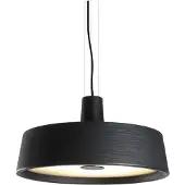 Marset Soho Outdoor Suspension Lamp Black | Ø: 38 cm X H: 20.4 cm