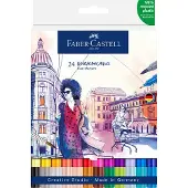 Faber-Castell Goldfaber Aqua Lot de 24 marqueurs double-pointe aquarellables