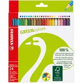 Stabilo Crayons de couleur - Couleurs vertes - 24 pces - Multico - - UneTaille - Set de Coloriage