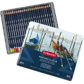 Derwent Crayon Aquarelle Boîte Métallique 24 Unités