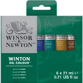 Winsor & Newton Winton Peinture à l'huile Tube Ensemble de 6 x 21 ml