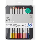 Winsor & Newton Boîte métal 24 crayons aquarellables Winsor et Newton