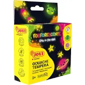 Jovi Gouache couleur 4x35 ml Glow in the Dark (3 ans+)