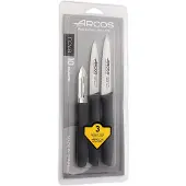 Arcos Set de 3 couteaux office noirs NOVA