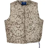 PEQUS Gilet ' Aether' beige / gris basalte / vert