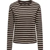 ONLY T-shirt 'ONLNEW SOPH LIFE' crème / chocolat