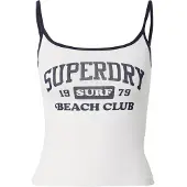 Superdry Haut 'Essential' bleu marine / blanc cassé