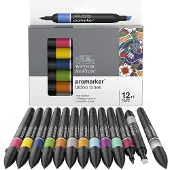 Promarker Lot de 12 + Blender (Tattoo Tones)
