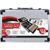 Daler Rowney Coffret complet d'artiste simply - 122 pieces - valisette en métal -