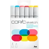 Copic Sketch Cartouche d'encre Perfect Primaries 6 pièces