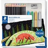 Staedtler Set de Coloriage - Noir/Blanc - 17 Parties - - UneTaille - Set de Coloriage