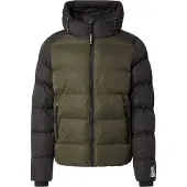 Superdry Veste d’hiver vert foncé / noir / blanc