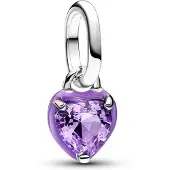 Pandora Mini Charm Pendant Coeur Chakra Violet Pandora Me