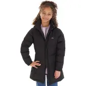 Trespass Veste Longue Rembourrée à Capuche Imperméable Tiffy Fille Noir