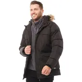 Trespass Parka Imperméable Isolé Baldwin Homme Noir