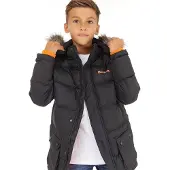 Bench Veste Parka Calcott Garçon Noir