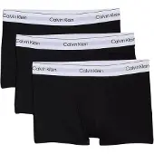Calvin Klein Cotton Stretch Shorty Trunks 3-Pak Sort Str. XL 3 stk.