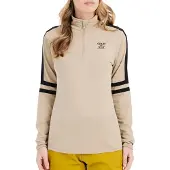 Protest Prue Half Zip Long Sleeve T-shirt Beige XL Femme
