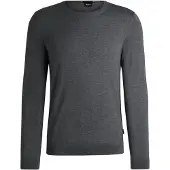 BOSS Pull-over 'Leno' gris chiné