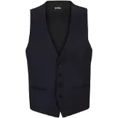 BOSS ONE Gilet Slim en sergé de laine vierge stretch