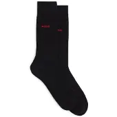 HUGO Lot de deux paires de chaussettes mi-hautes avec logo