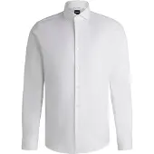 BOSS Chemise Regular Fit en twill de coton stretch facile à repasser