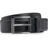 BOSS Ceinture en cuir italien grainé avec boucle logo