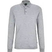 BOSS Pado 30 10241542 Long Sleeve Polo Gris XL Homme