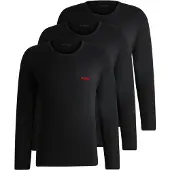 HUGO 10217251 01 Long Sleeve Base Layer 3 Units Noir XL Homme