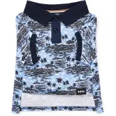 BOSS Polo en coton à imprimé palmier pour chien