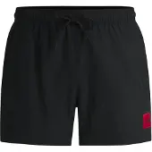 HUGO Shorts de bain 'DOMINICA' rouge / noir
