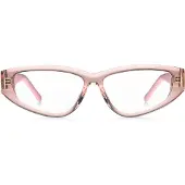 HUGO Monture optique en acétate rose avec monogramme en relief