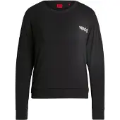 HUGO Haut de pyjama Relaxed en jersey stretch à logo imprimé