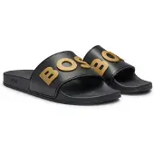 BOSS pour homme. 50498241 Baskets Kirk noirs (38), Plat, Aucun, Beachwear