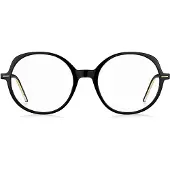 BOSS Monture optique en acétate noir avec détails dorés