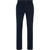 BOSS Pantalon chino bleu marine / orange
