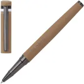 BOSS Stylo-roller camel à logo avec capuchon à rayures emblématiques