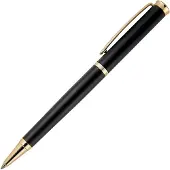 HUGO BOSS Stylo-bille noir mat avec détails dorés